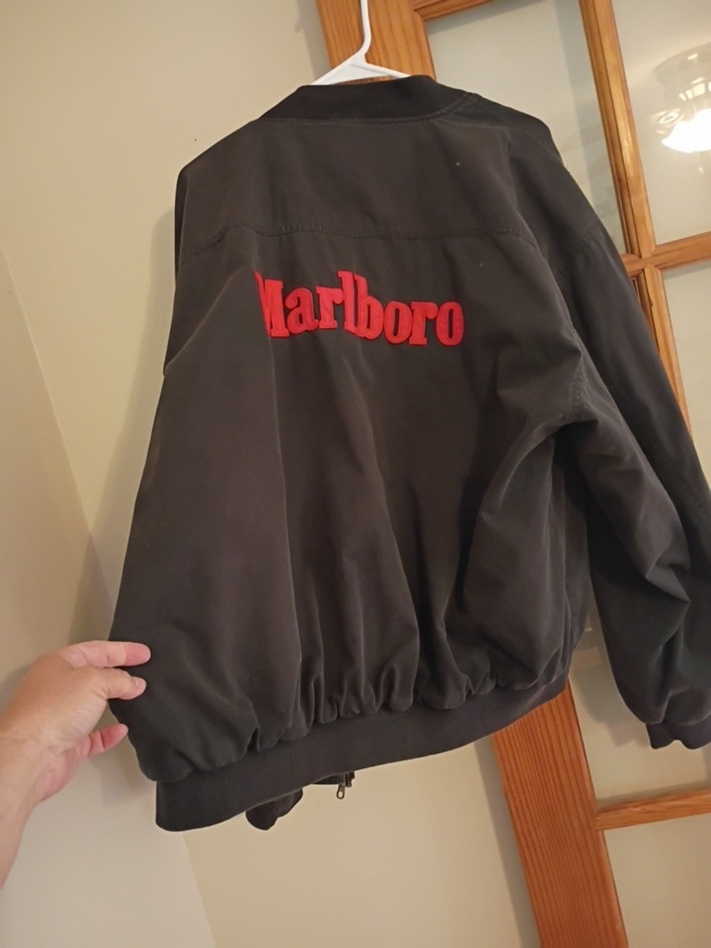 Marlboro Black Jacket with Red Logo